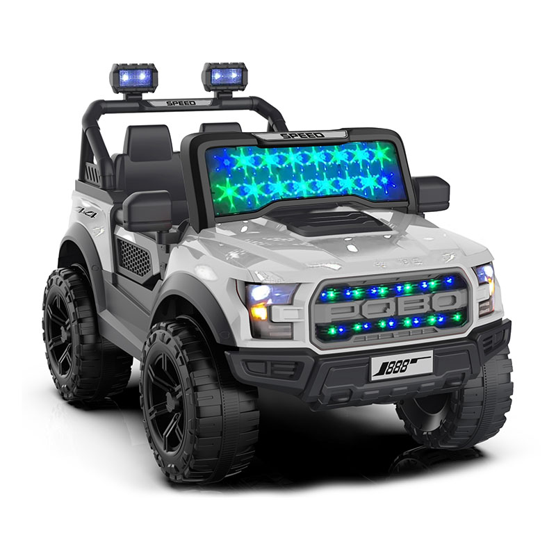 12V elektrische kinderauto met dubbele motor, afstandsbediening en muziek