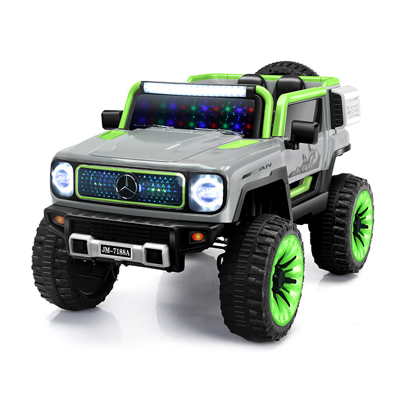 12V vierwielige loopauto met vering en schommel