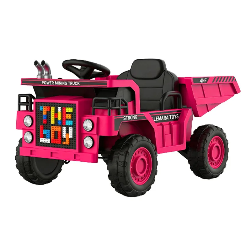 12V kinderen elektrische RC auto graafmachine rit-op auto