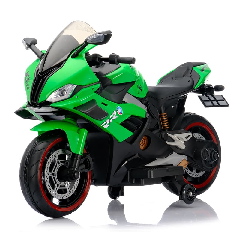 12V kinderfiets met draaigreep