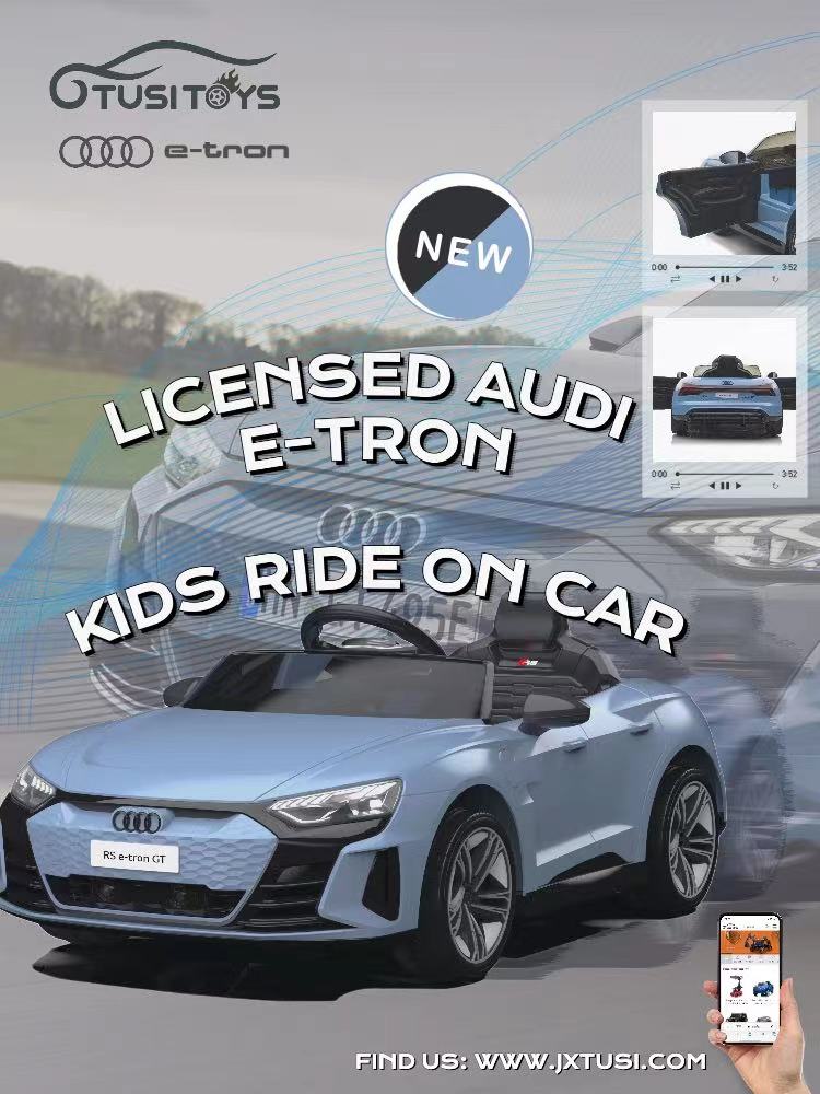 Audi's RS E-Tron kinderen rijden op auto