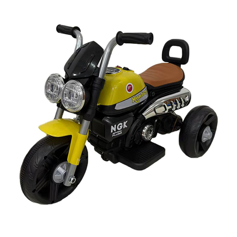 6V elektrische kindermotorfiets met LED-verlichting en vroege educatie