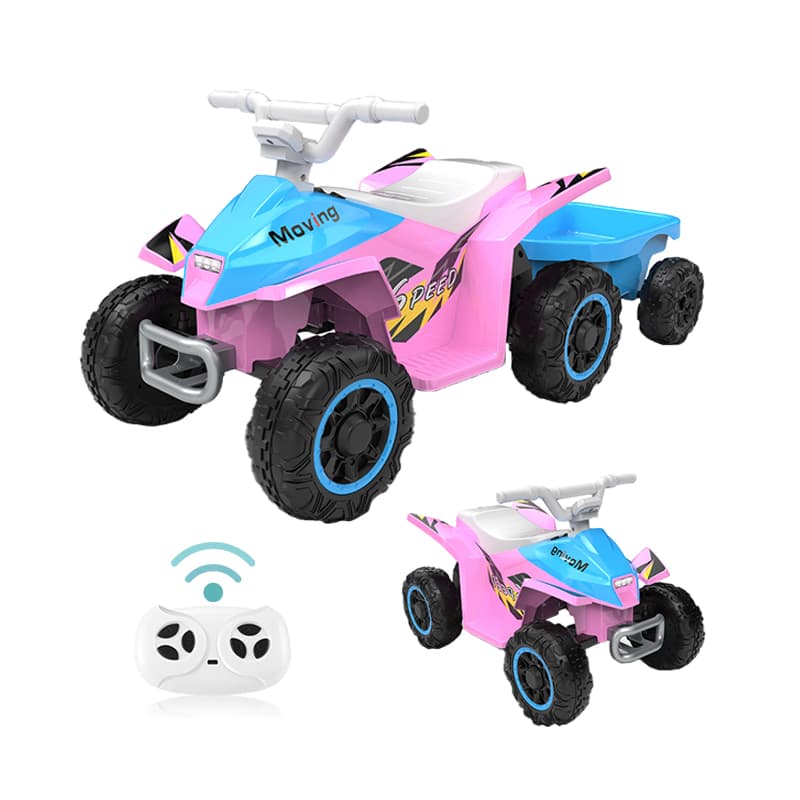 6V off-road ATV-auto voor kinderen met dumpbed achteraan
