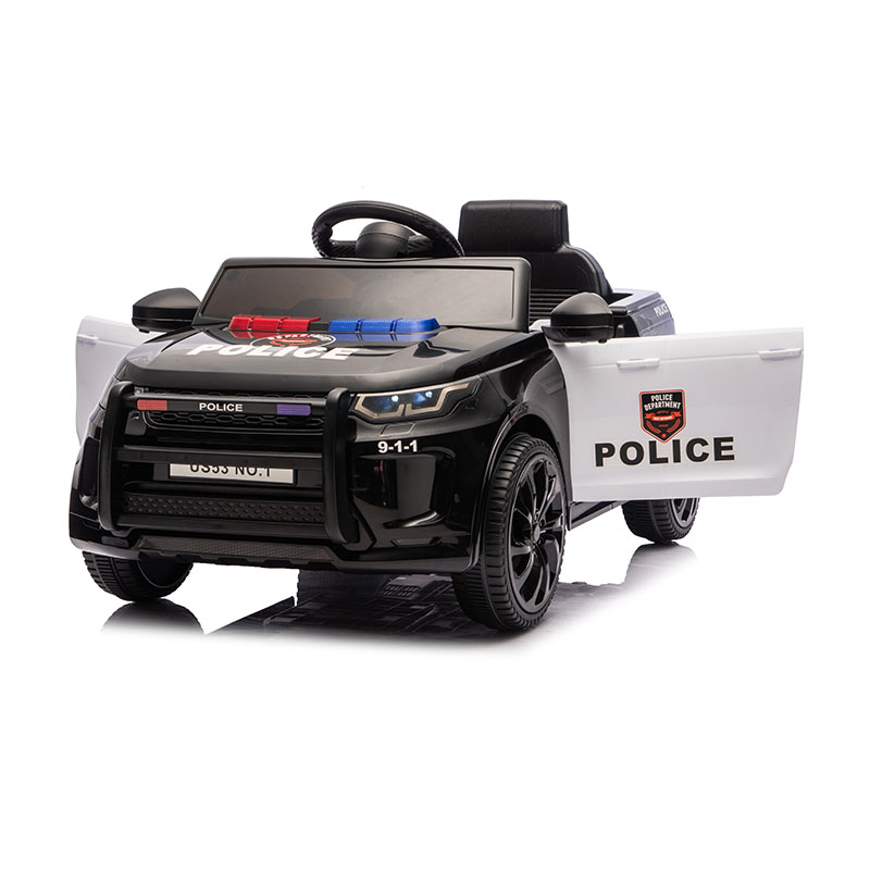 12V 2WD 2-Seater Kids Police Ride-On Car with MP3 player