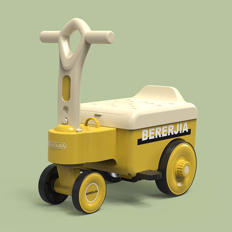 Schuifwagen met grote opbergmand, handgreep